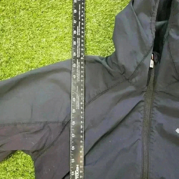 columbia jacket black softshell hooded woman size Medium 4531 - Picture 6 of 7